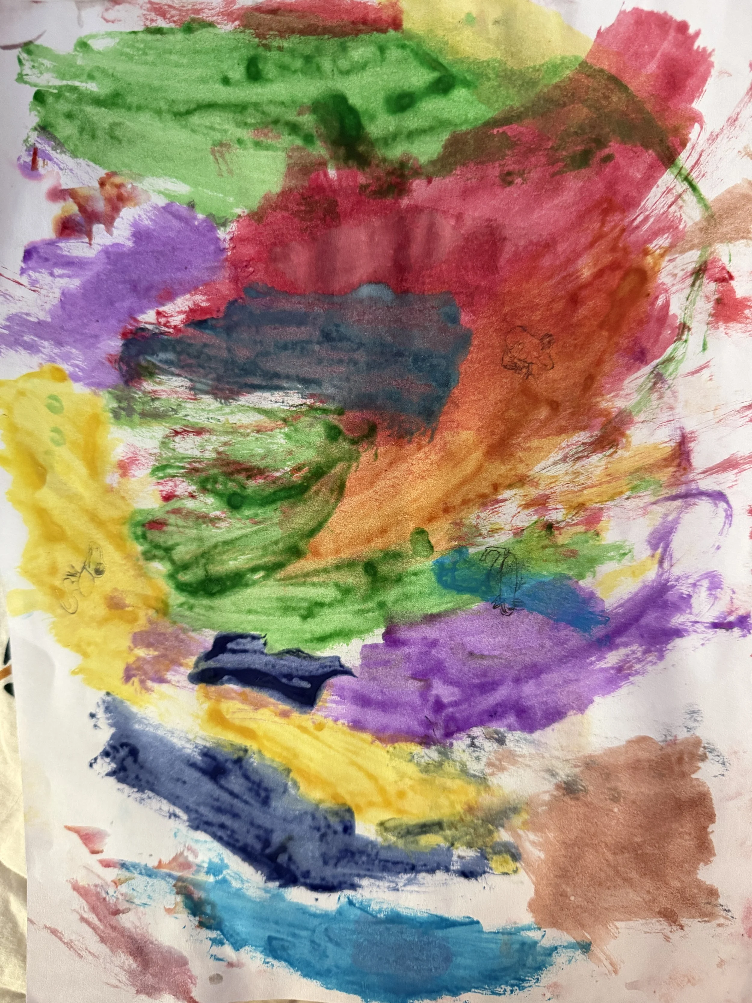   Milo  (5 years old)   Hiding , 2026  Paper, watercolors, and pencil   Artist background:  I am obsessed with frogs, amphibians, reptiles, and snakes. I’m so excited for this festival. 