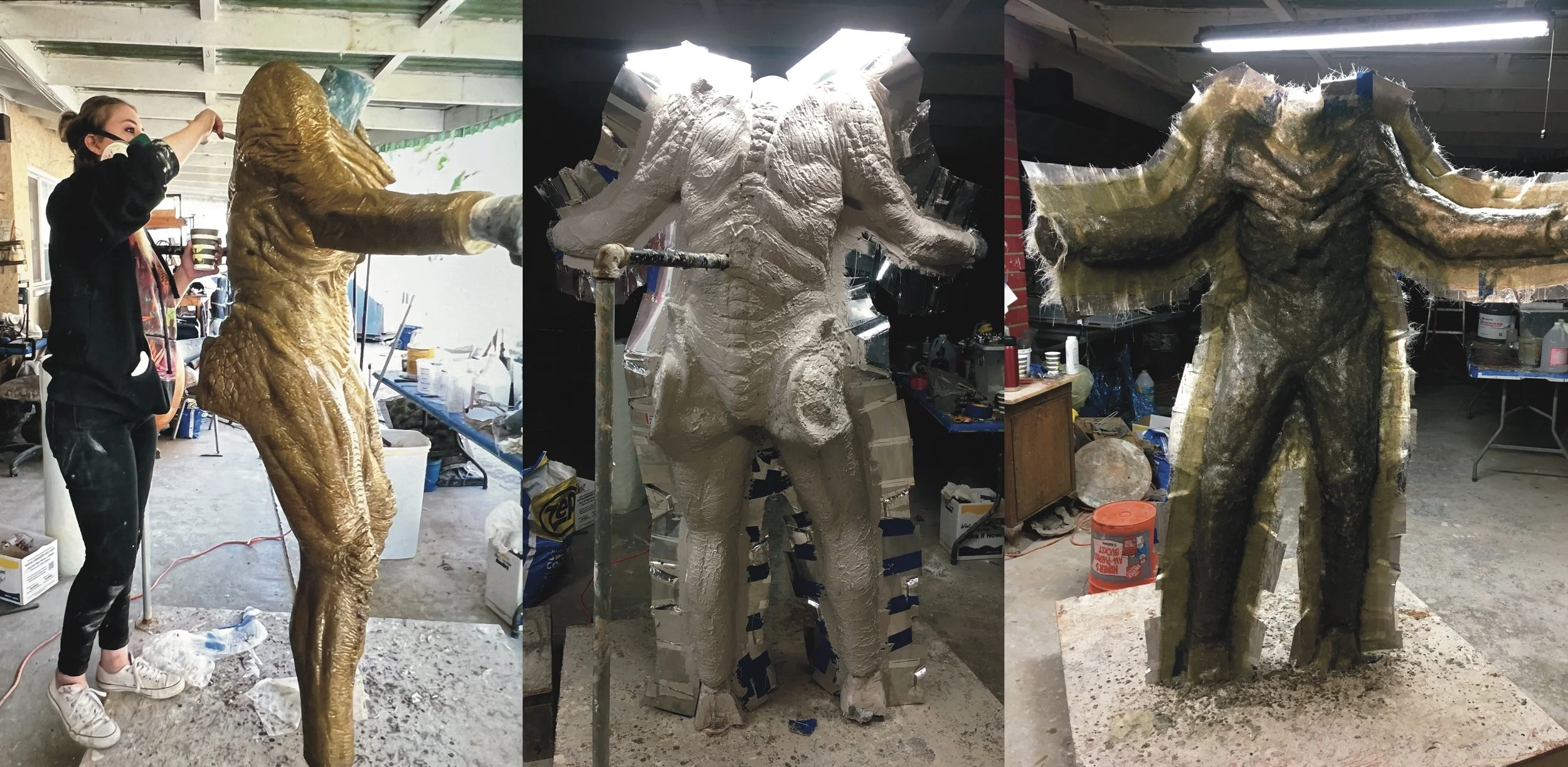  Molding a sculpture for a creature suit by Lori Hansen &amp; Imaginerick Studio 