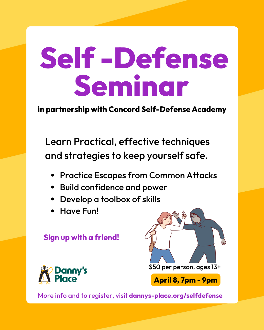 Self-Defense Seminar: Give your teen a skill that lasts a lifetime