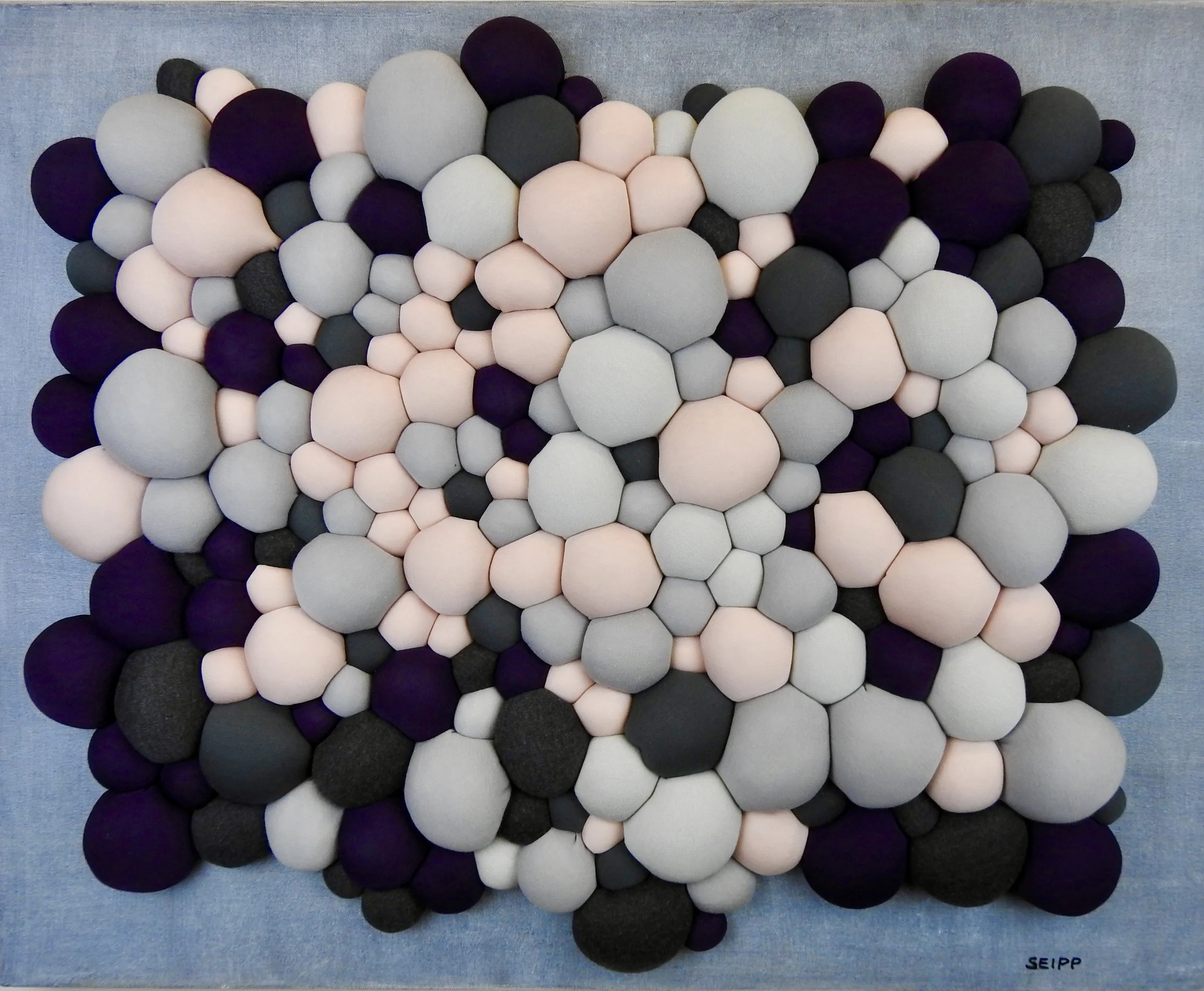 artwork, textile, balls, textile art, sculpture. modern design, modern interiors, contemporary design, contemporary art