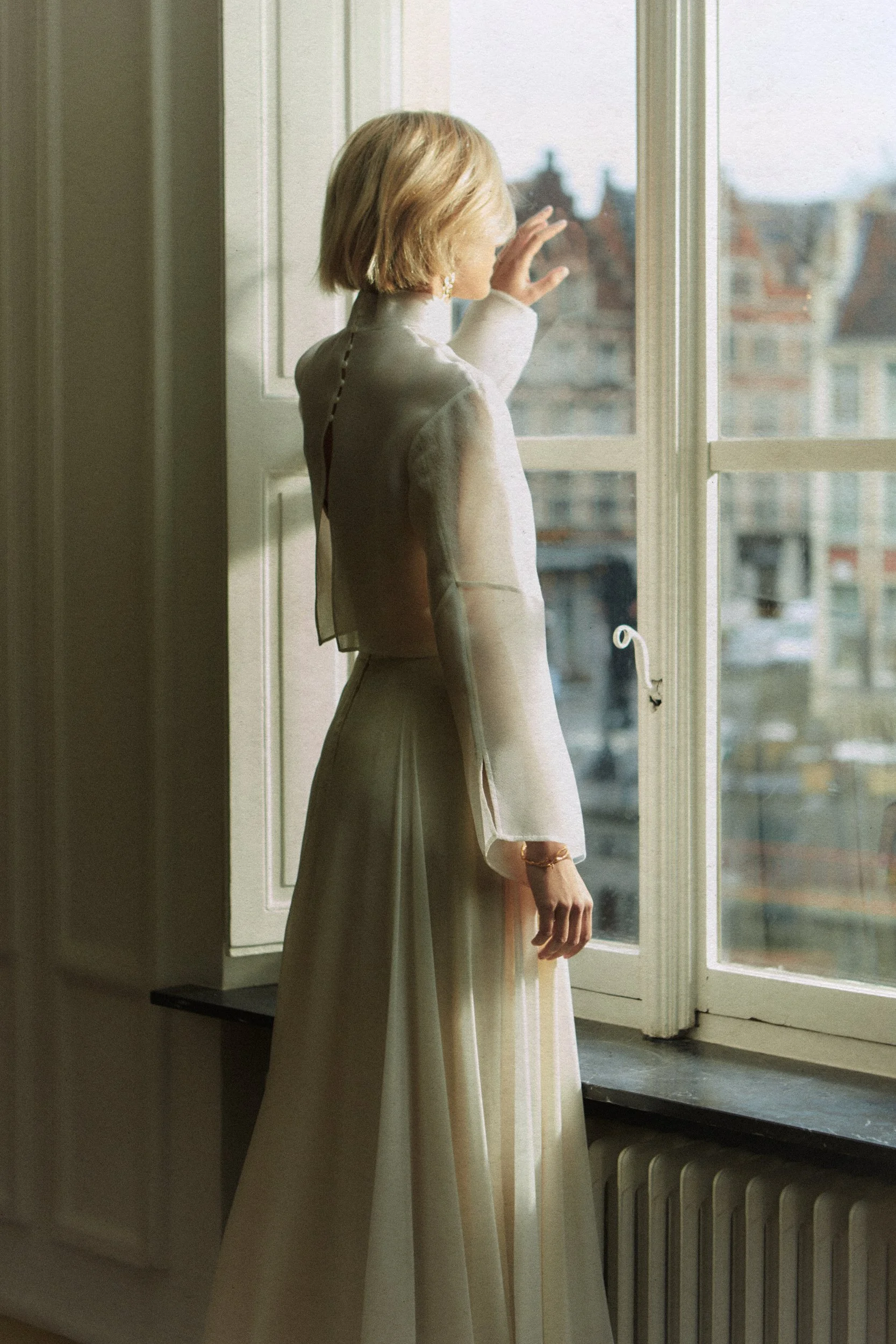 Mimi top and Helene bridal skirt