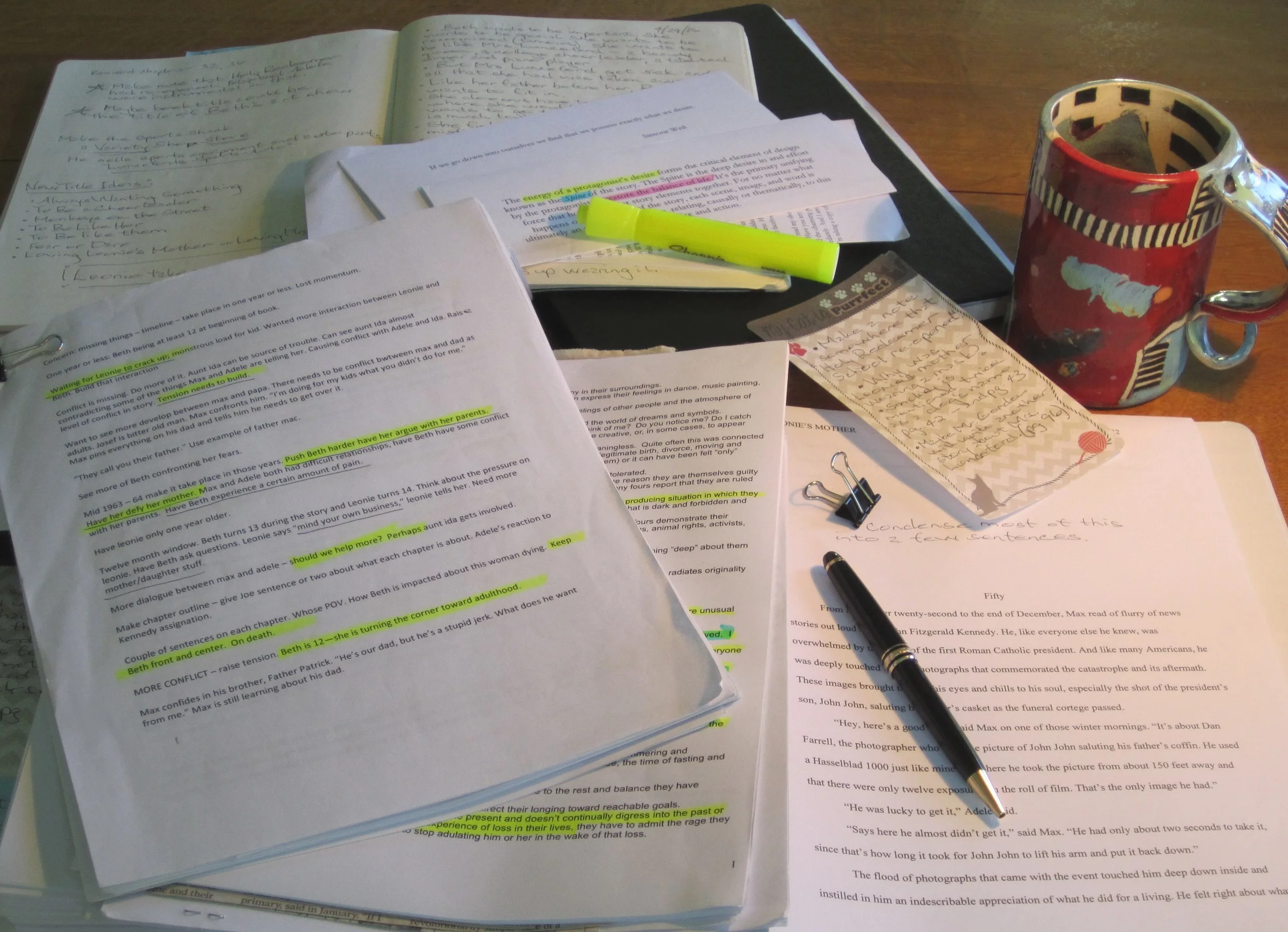 The revision process for The Dance Between