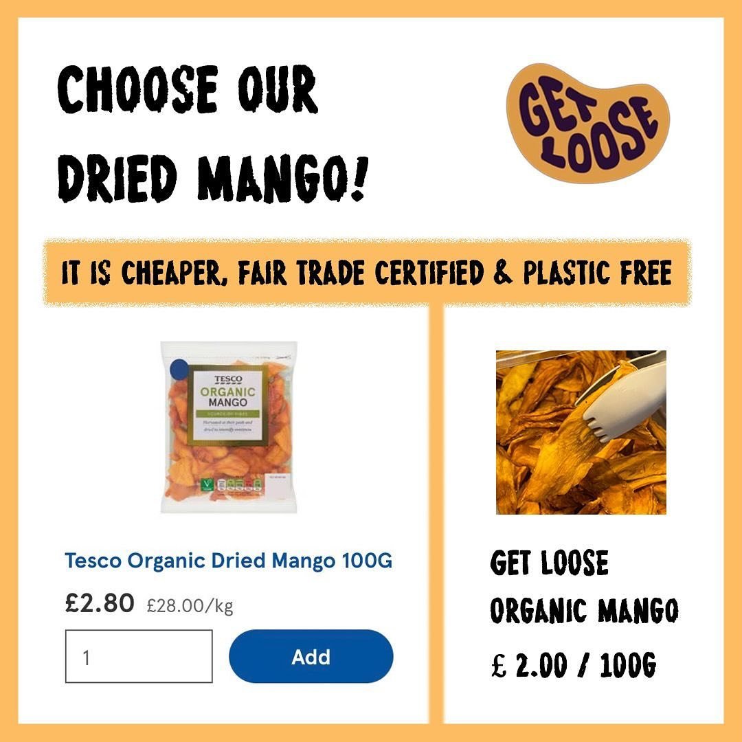 Dried mango is one of our most popular products, but did you know it&rsquo;s cheaper than Tescos? 😳Find out more about why ours is amazing in the latest blog post, link in bio 👆🔗

#eastlondon #hackney #hackneycityfarm #organic #healthyfood #plantb