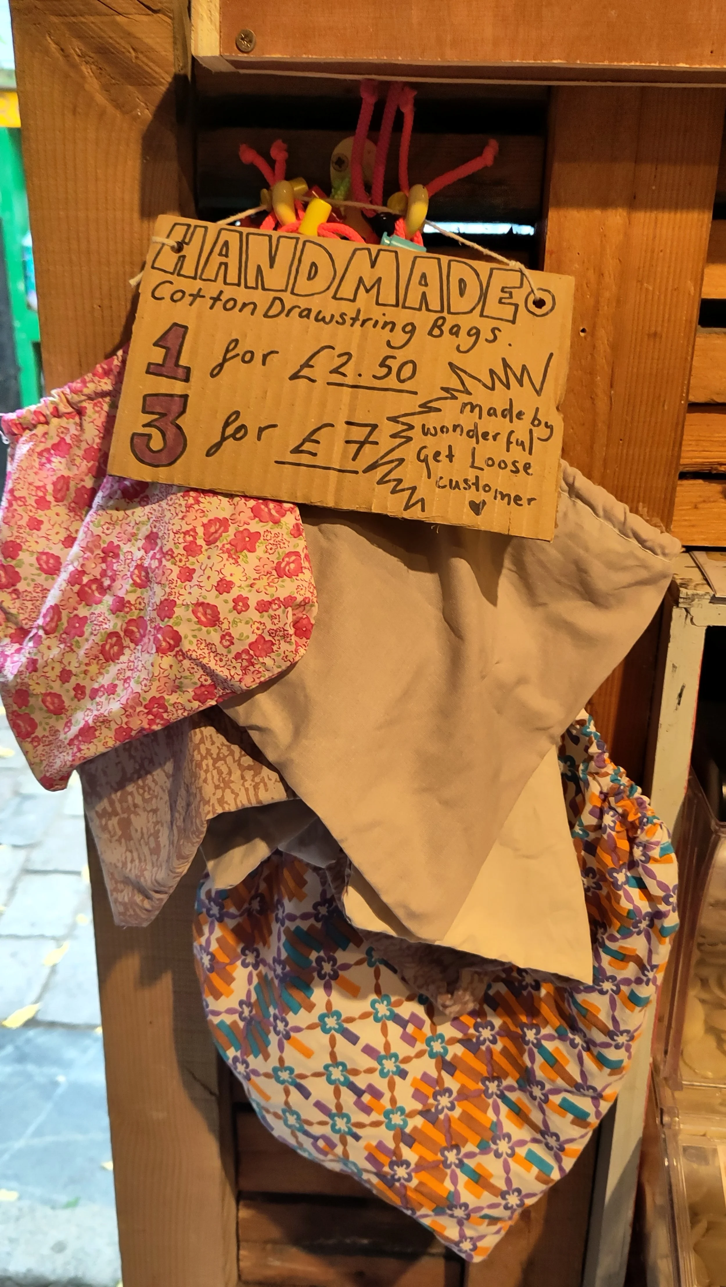Cloth bags mixed sizes