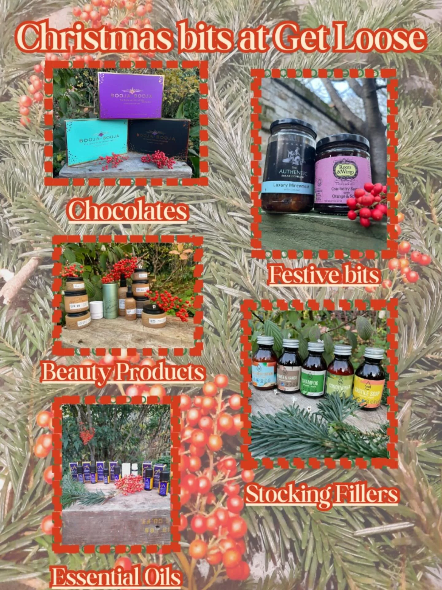 Have you seen our new posters? 
Including this great gift ideas one. 
From skin care from @upcirclebeauty to @boojabooja chocolates we have you covered. 

Note; our last day open is Monday 22nd December and first day back Friday 2nd January. 

#chris