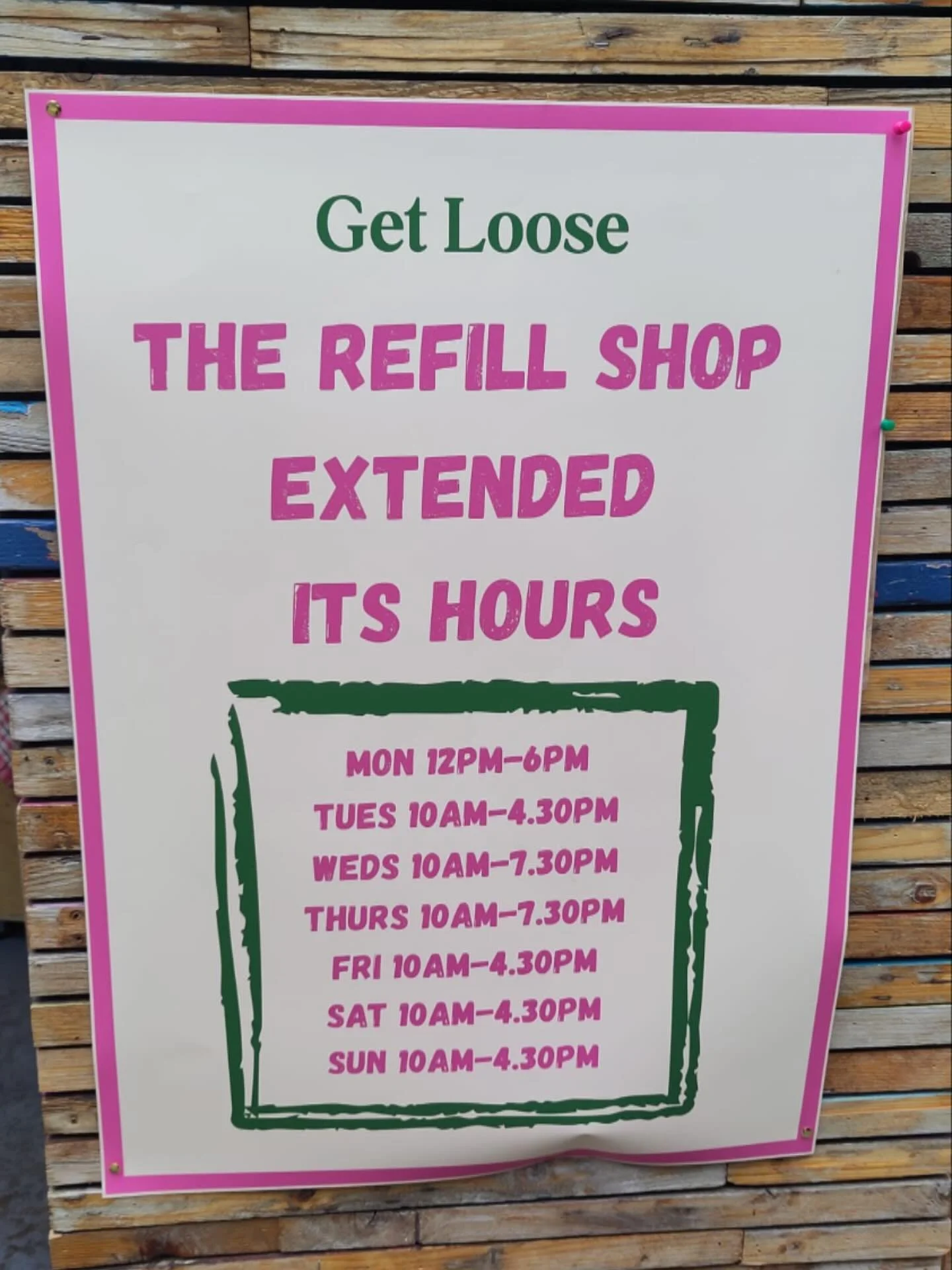 Don&rsquo;t forget we have extended our opening ours. 
Now open Tuesdays and longer on Friday, Saturday and Sunday.

#refillshop #refillshopsoflondon #organic #organicfood #bulkshopping #refillshopping #extendedhours #hackneycityfarm #lovehackney
