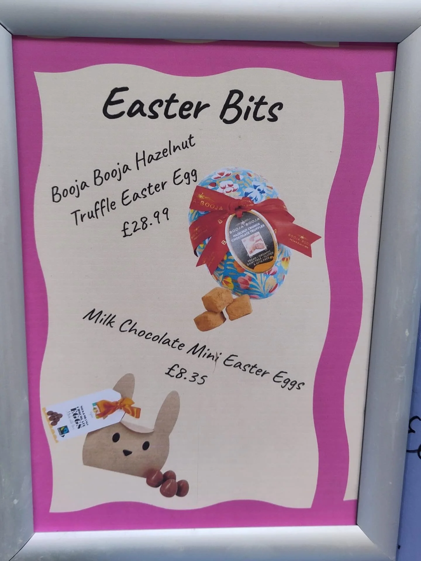 New chocolate treats for Easter, we don&rsquo;t have loads so when they are gone, they are gone!
Open our regular hours over the Easter Bank Holiday. 

#easter #easterchocolate #eastertreats #organiceastereggs #plasticfreeeaster