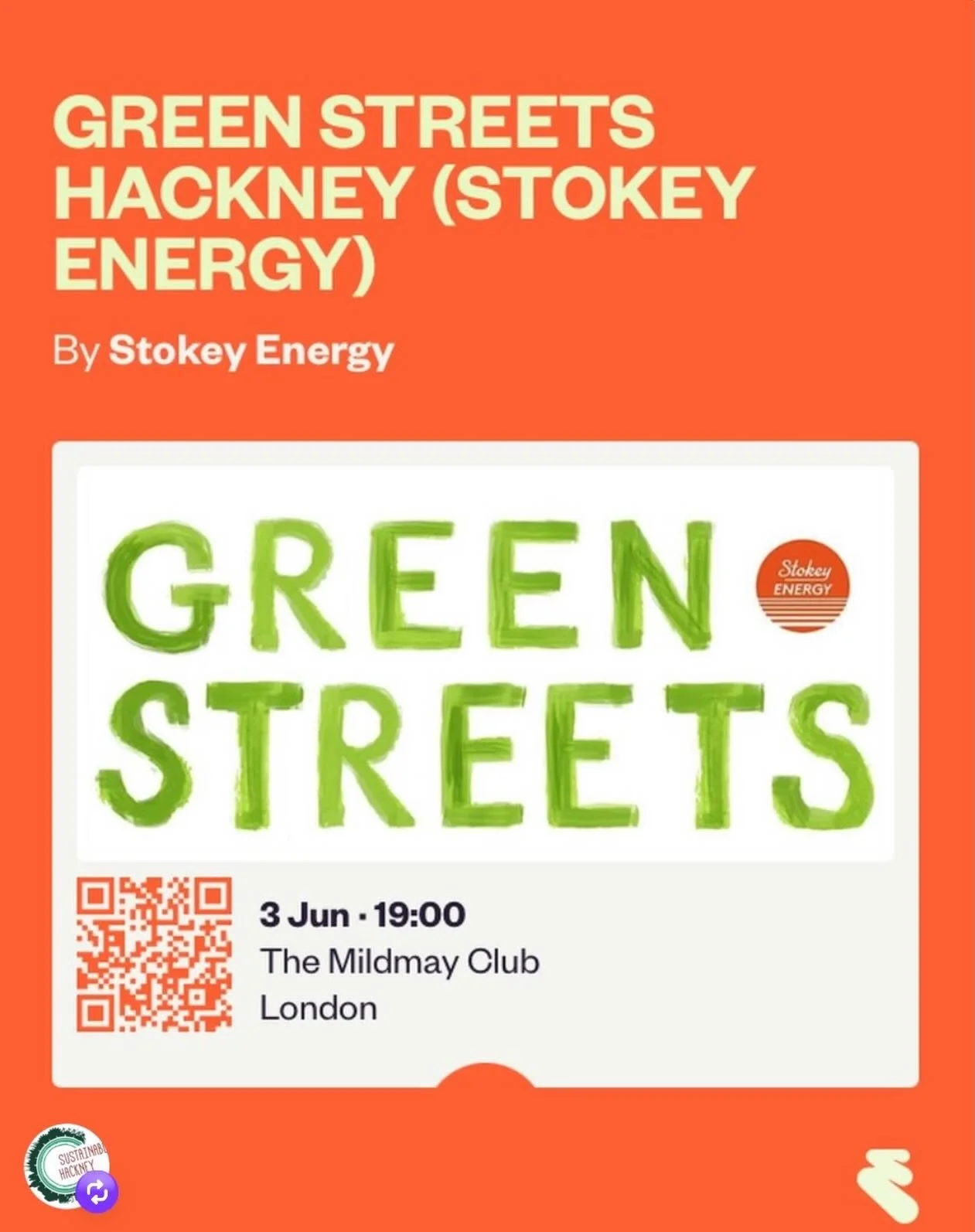 Check out this free event from @stokeyenergy on 3rd June 7-8pm. 
This in-person session at the Mildmay Club on Newington Green is a chance to hear directly from Stokey Energy and ask questions. 
Find out how to purchase discounted solar panels as a l