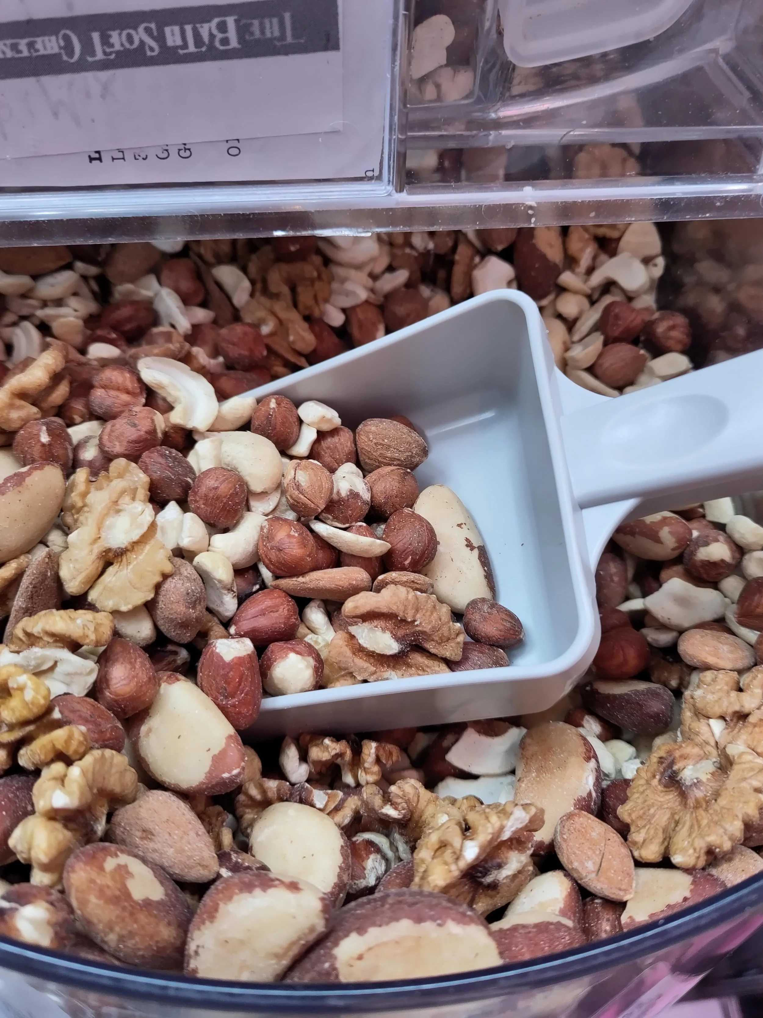 The unsung backbone of our shop is the loose Nuts, Fruits &amp; Seeds section 🌰🥜
Almonds, cashews, pecans, pumpkin seeds, sunflower seeds, dried mango, sultanas, dates and more&mdash; all loose, all priced by weight.
Build your own trail mix, top y