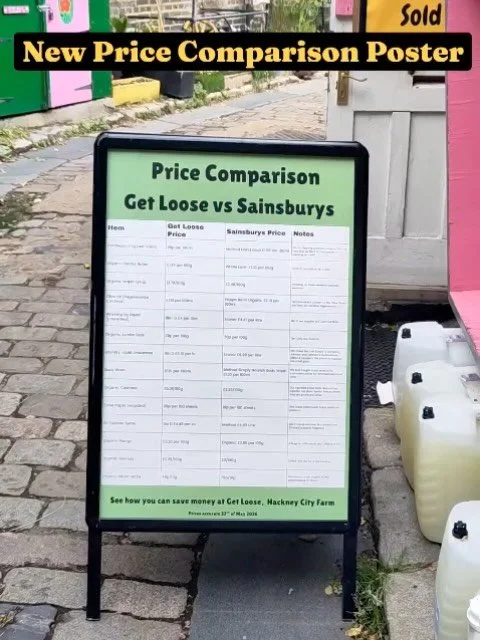We have updated our price comparison poster 🤩
This is one of our most popular posters and regularly stops people in their tracks. 
We aim to compete with the organic range (or equivalent) at Sainsburys as much as we can. In some cases our products a
