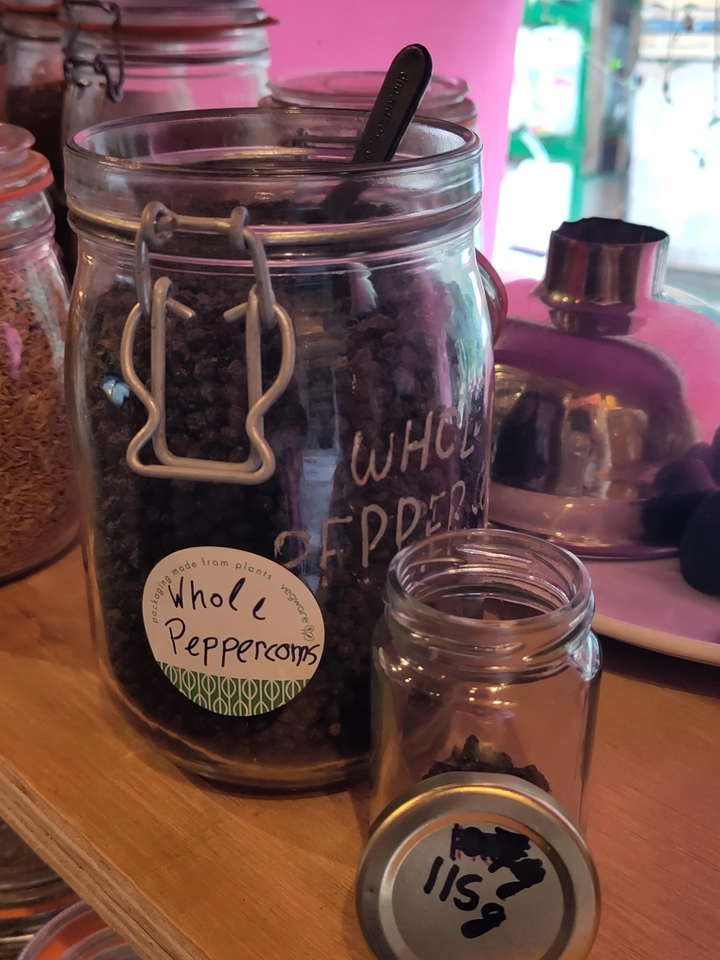 With so many new customers coming through the doors, we are re sharing our &ldquo;how to refill series&rdquo;. 
This week herbs and spices. 
Just weigh your container on the scales outside, it doesn&rsquo;t have to be empty. 
Fill up what you need, y