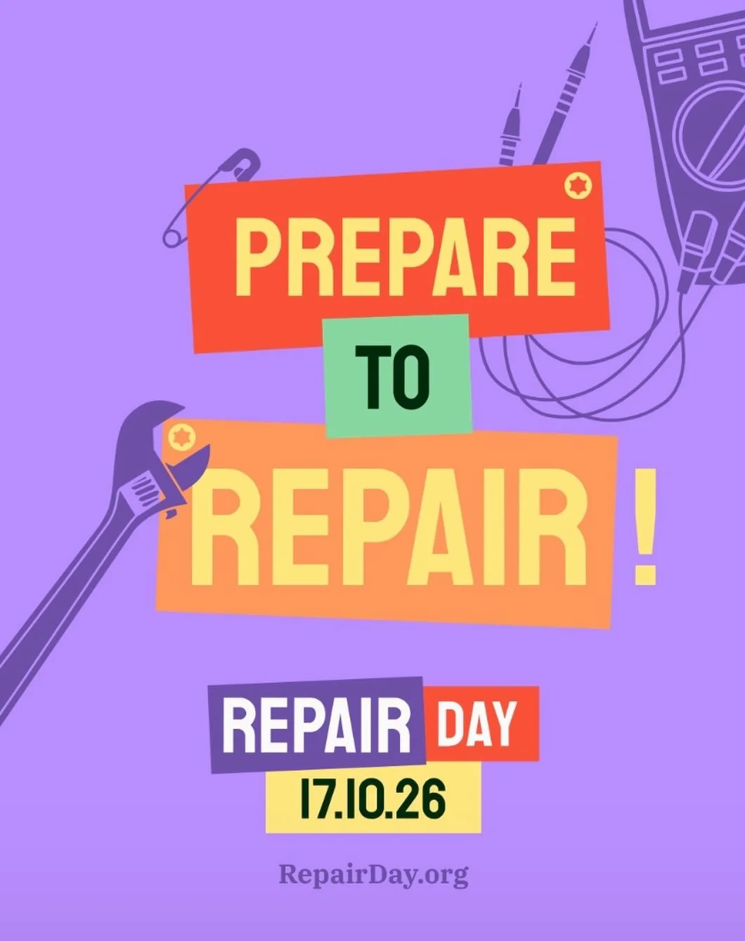 Saturday 17th October is #InternationalRepairDay. 
Encouraging communities to come together and celebrate repairing items. 
Lots of events and activities taking place around this time. 
Check out their website in our bio for full listing or search #r