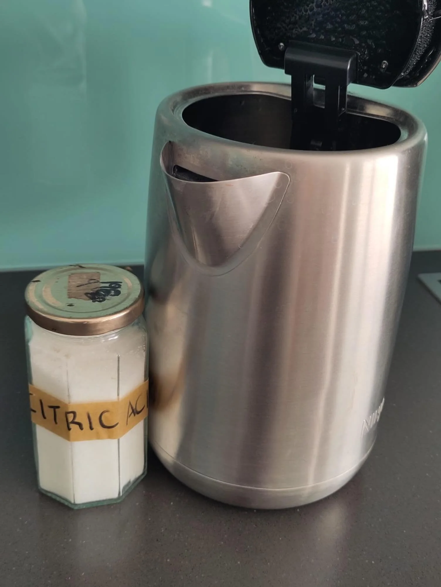 Did you know we now stock citric acid? 
Just inside the front door on the right. 
It is amazing for dealing with the London hard water. 
Descale your kettle by half filling, boil, add 2tsp stand until cool. 
Empty (not via spout) to remove any dislod