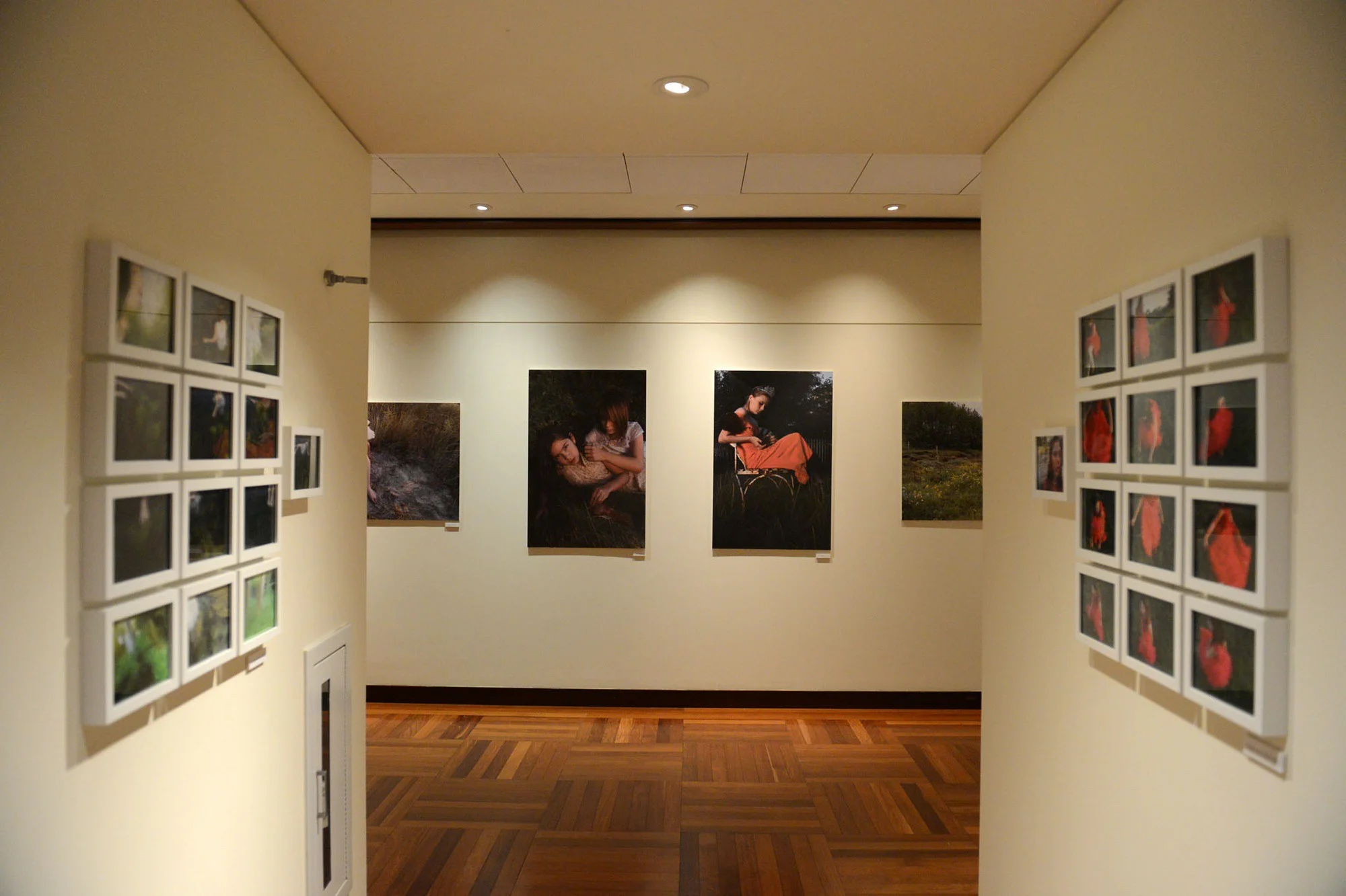 Photography installation in gallery