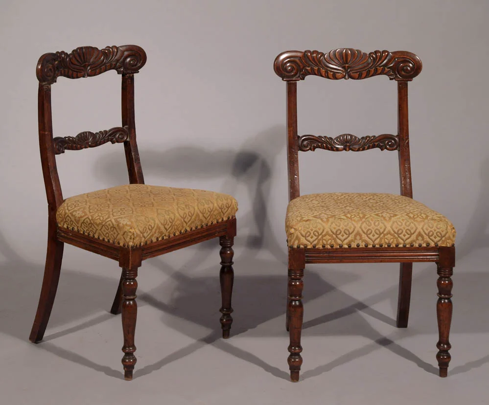 Pair of Italian Handcarved Chairs From Venice