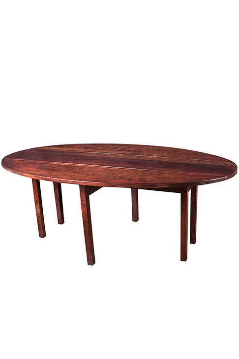 Elliptical 84" Wake Table in Curly Cherry