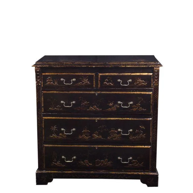 Chinoiserie Tete De Negre Bedside Chest