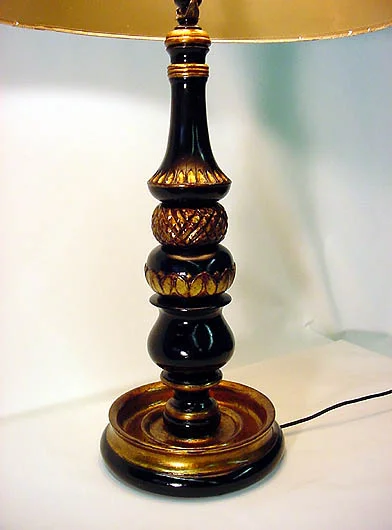 Hand-turned Table Lamp, Pineapple Designs