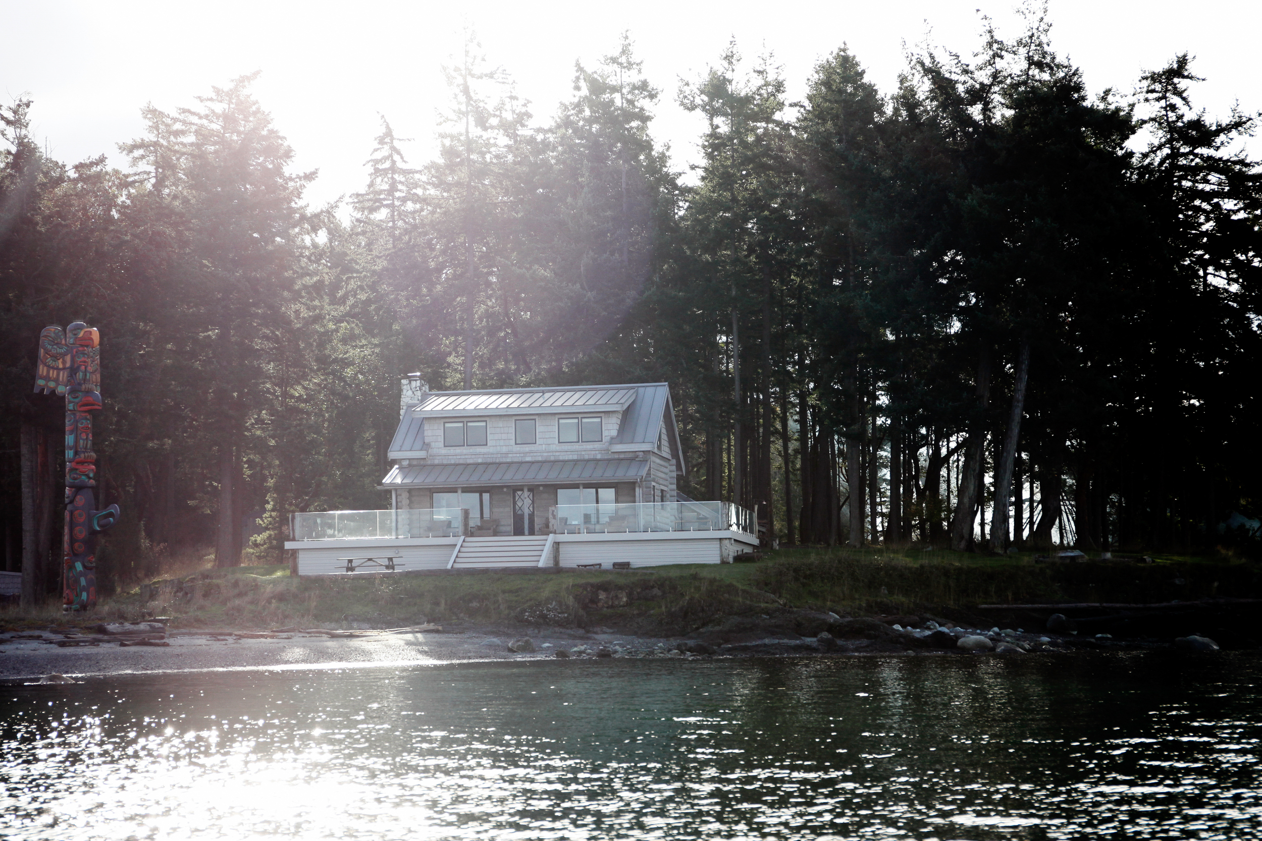 Redesigned cabin on Roche Harbor