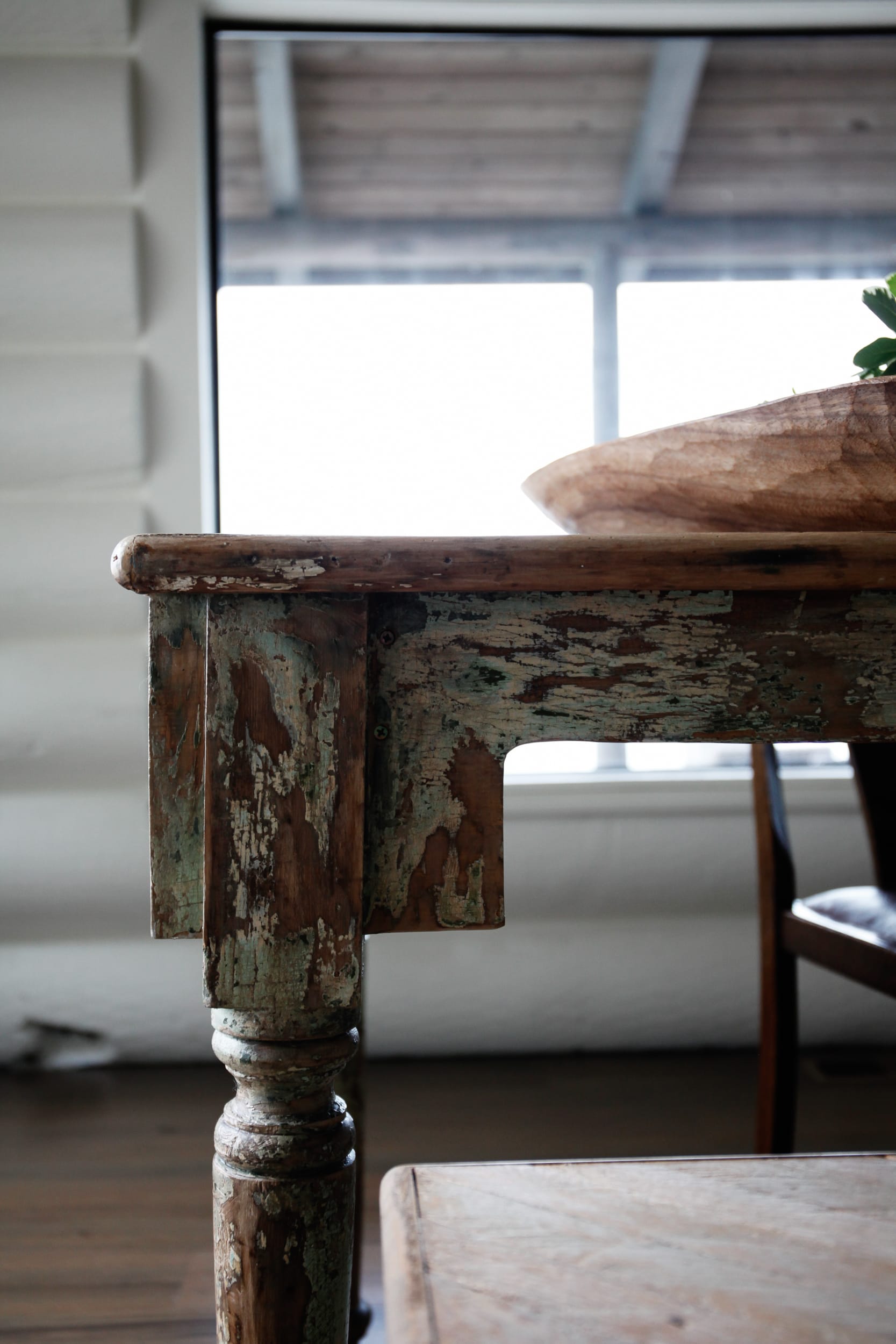 Rustic dining room table