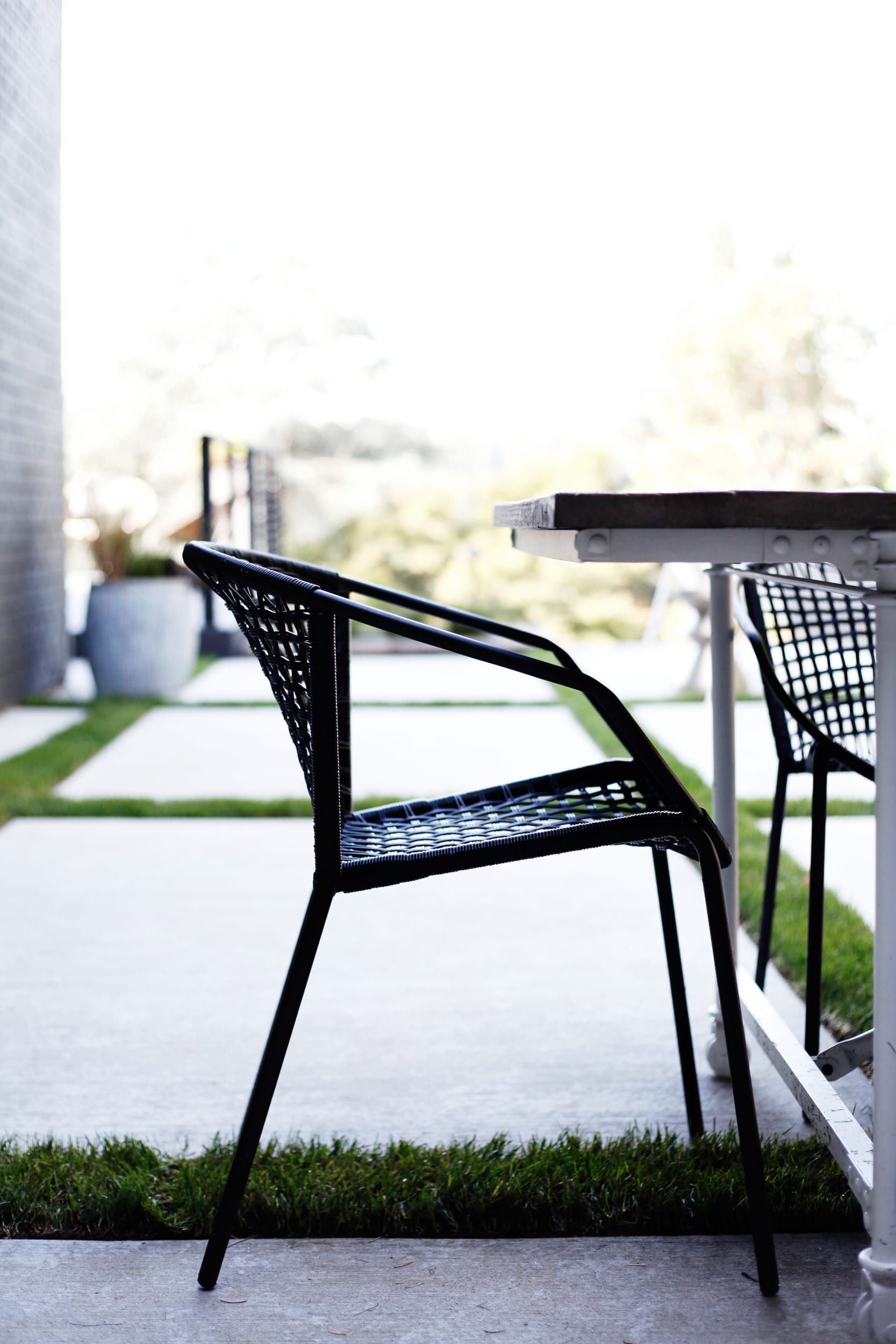Scandinavian inspired outdoor seating