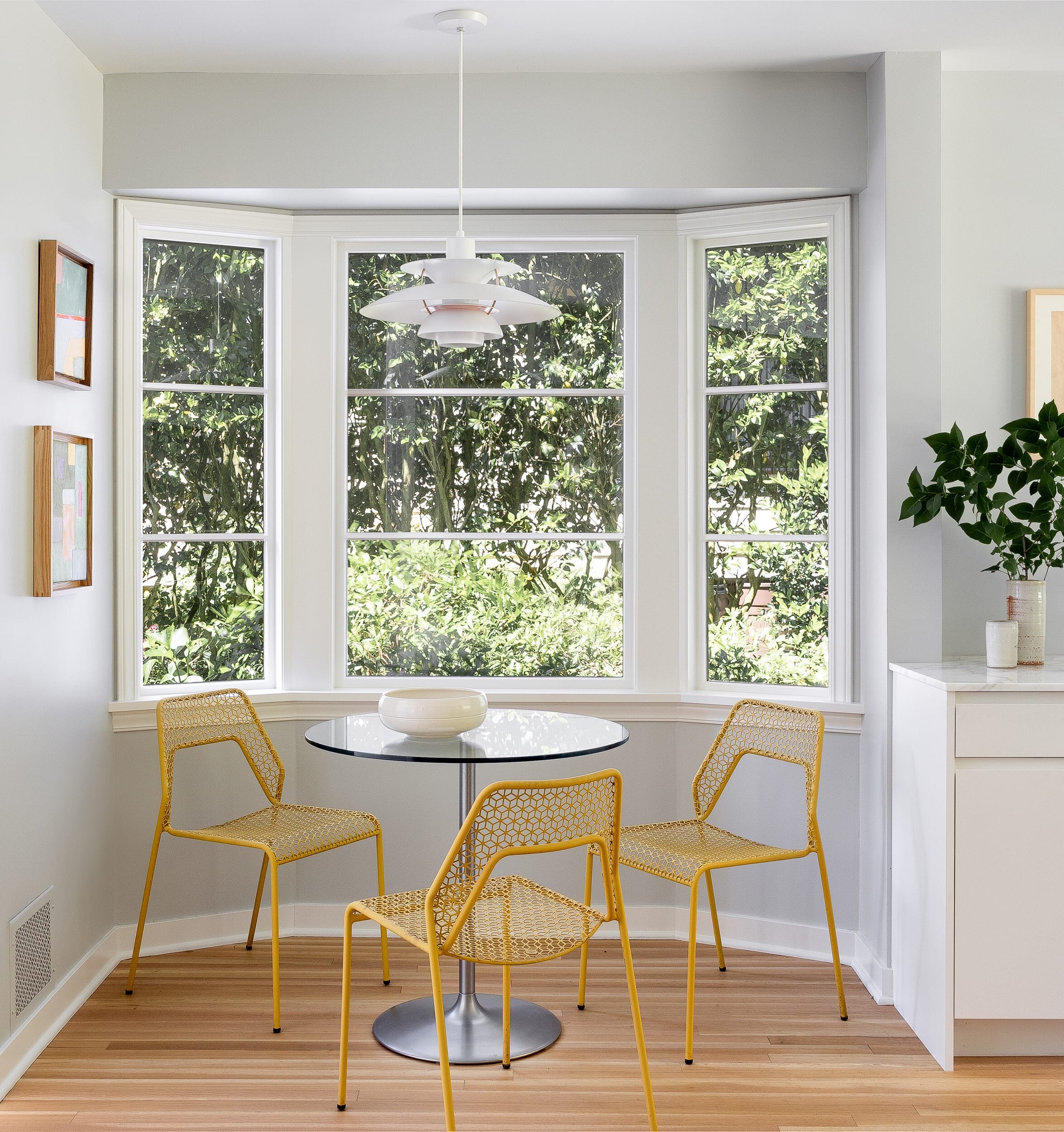 bright small kitchen nook