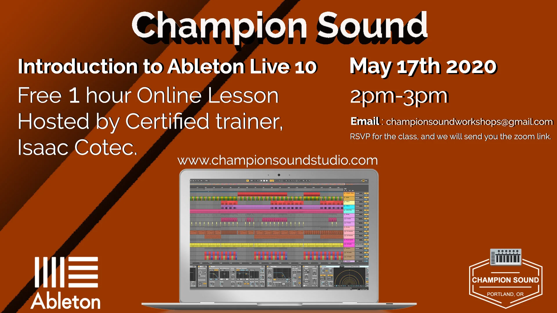 Free 1 hr Ableton Lesson