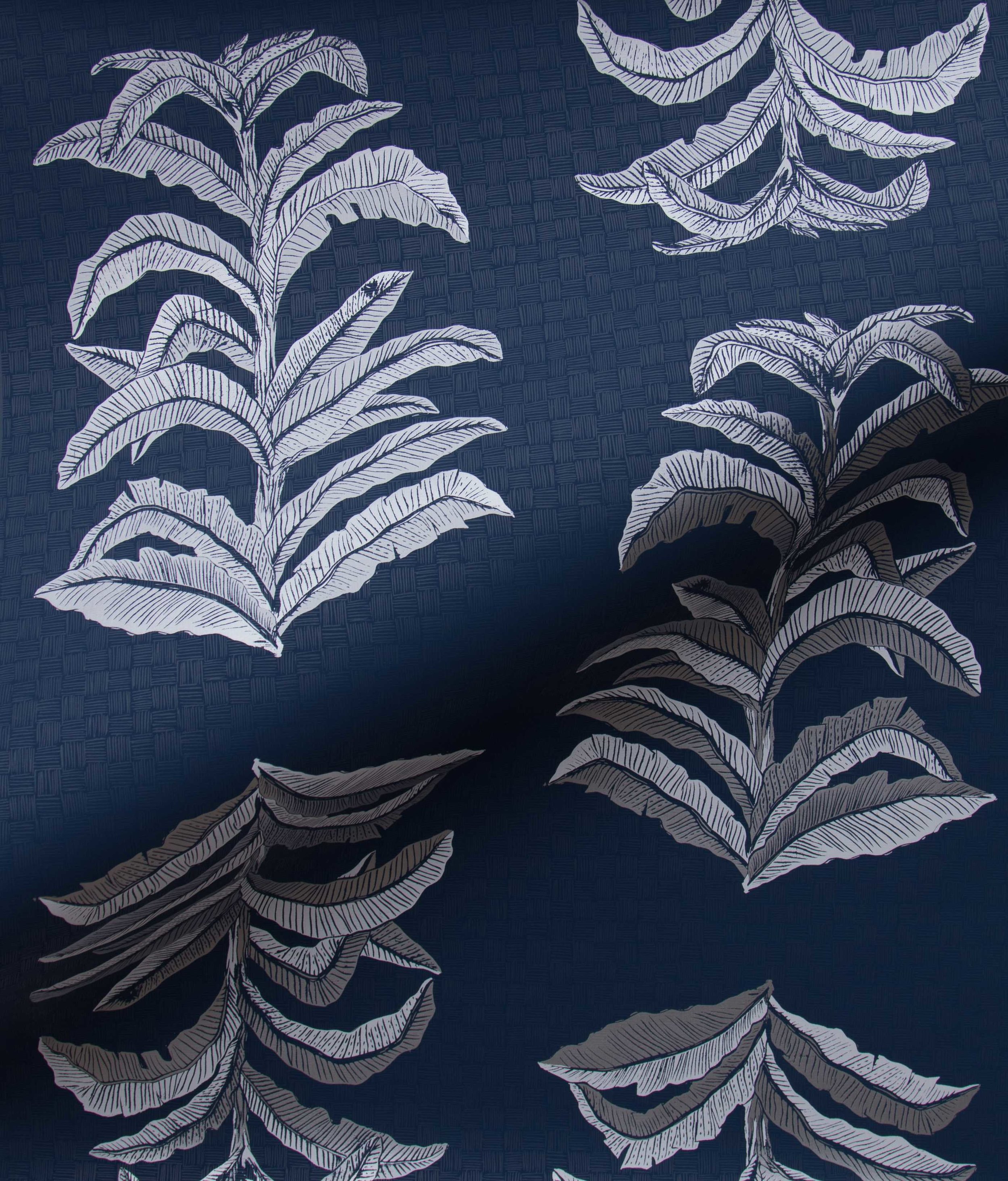 Banana Leaf in Navy, SL201-02