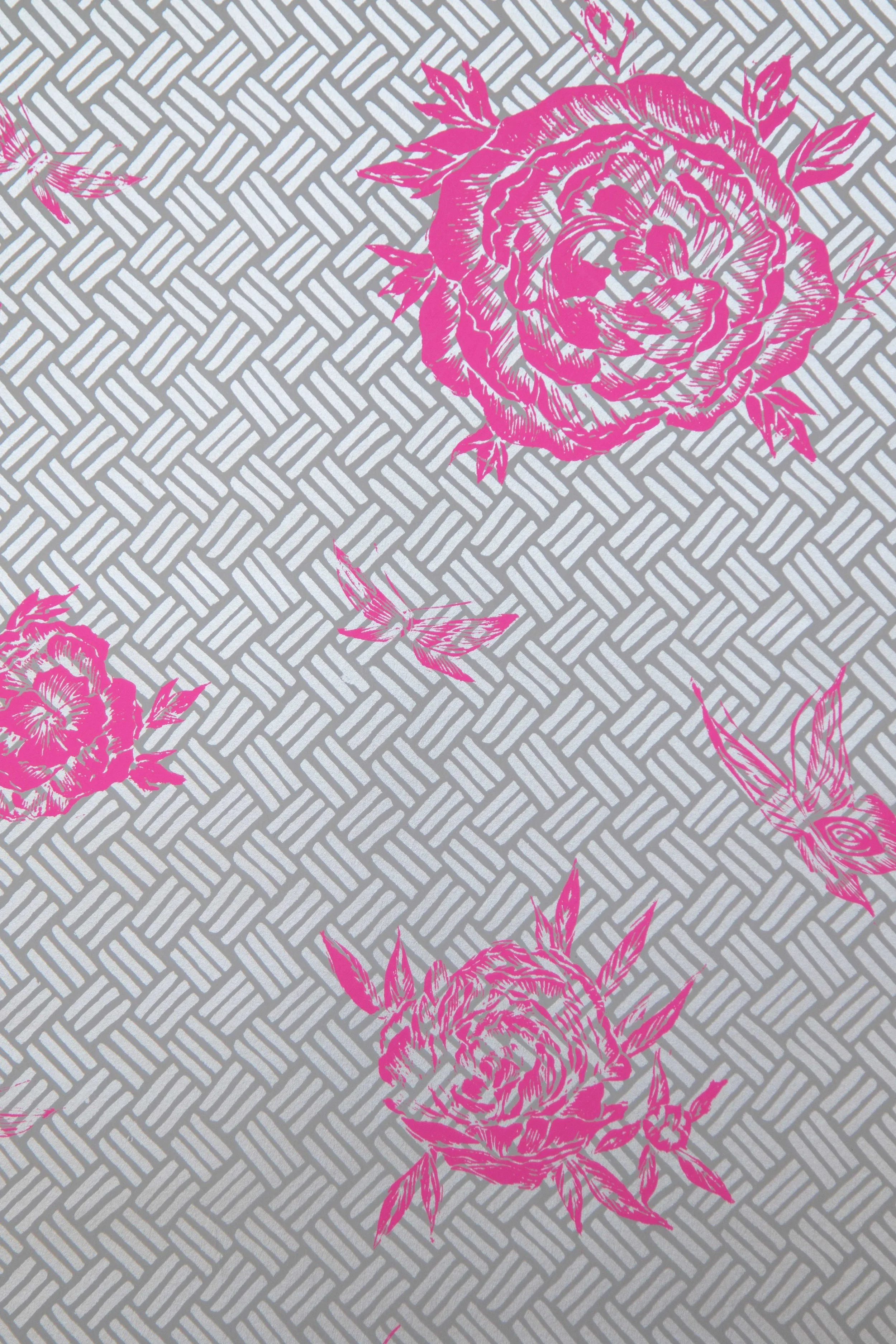 Custom Flora in Fuchsia/Silver