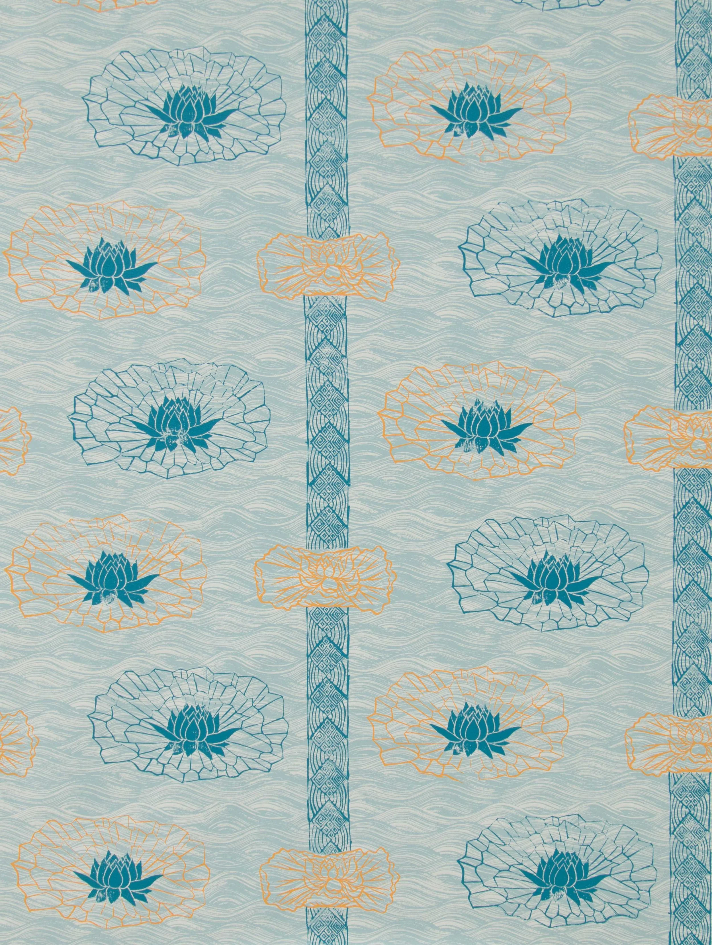 Lotus Stripe in Celadon, SL150-03