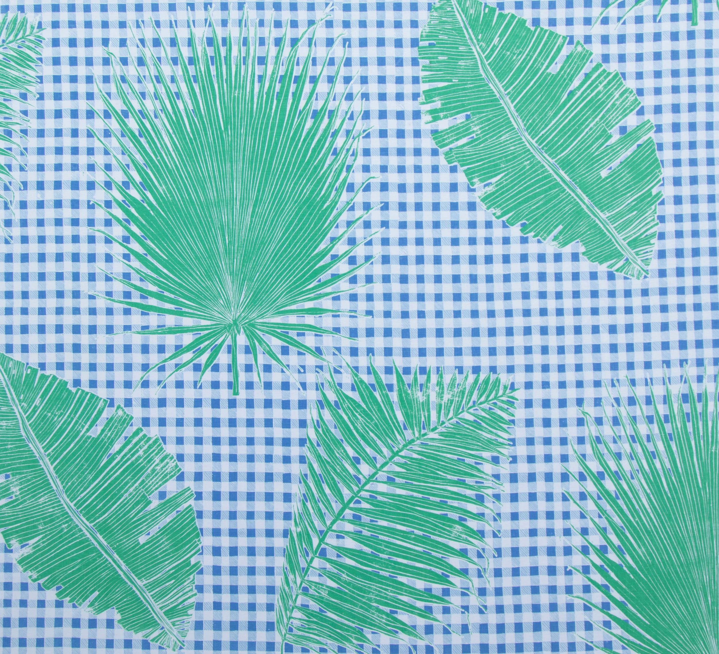 Gingham Jungle in Blue Chip Day, KF230-01