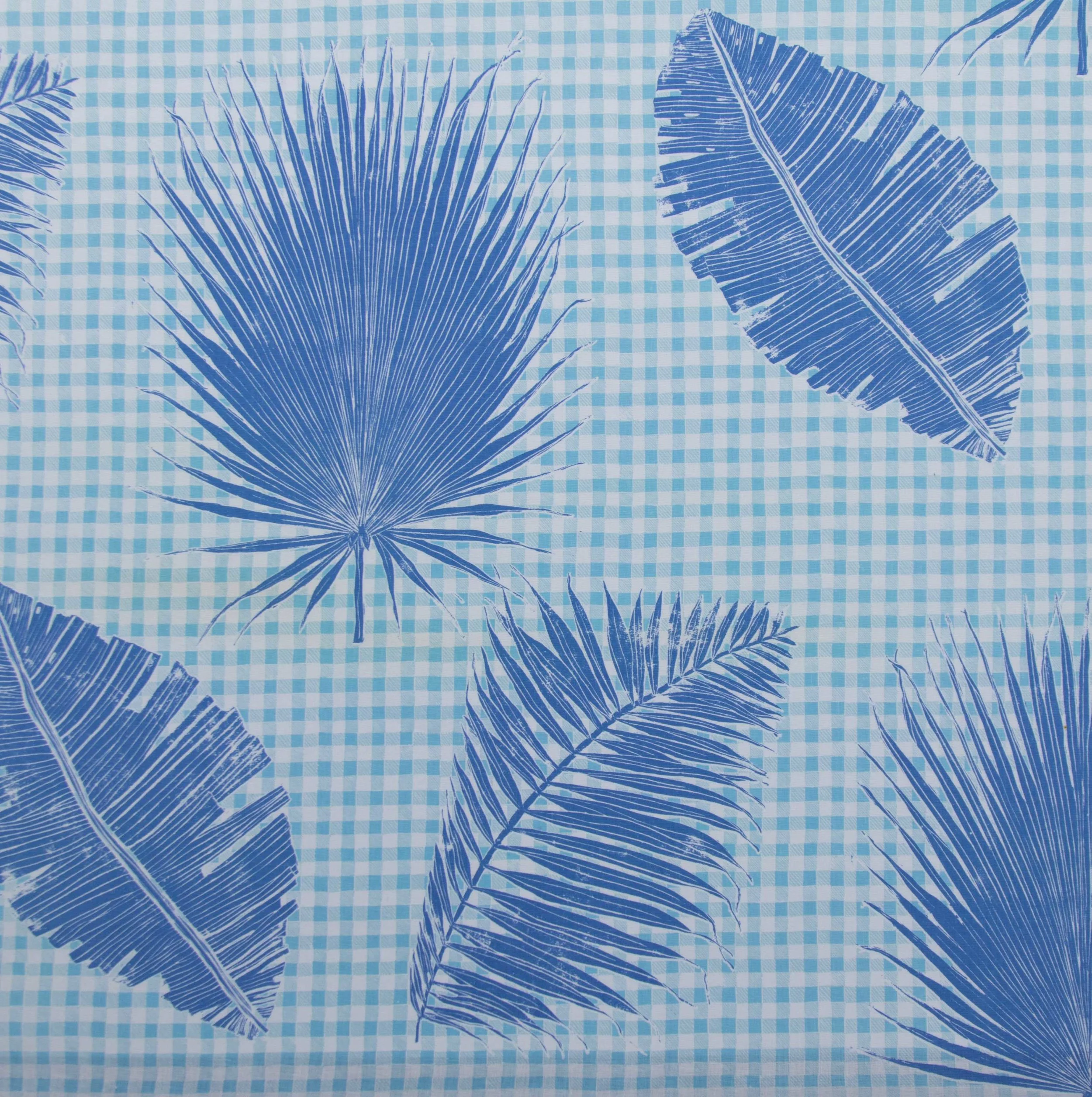 Gingham Jungle in Lapis, KF230-03