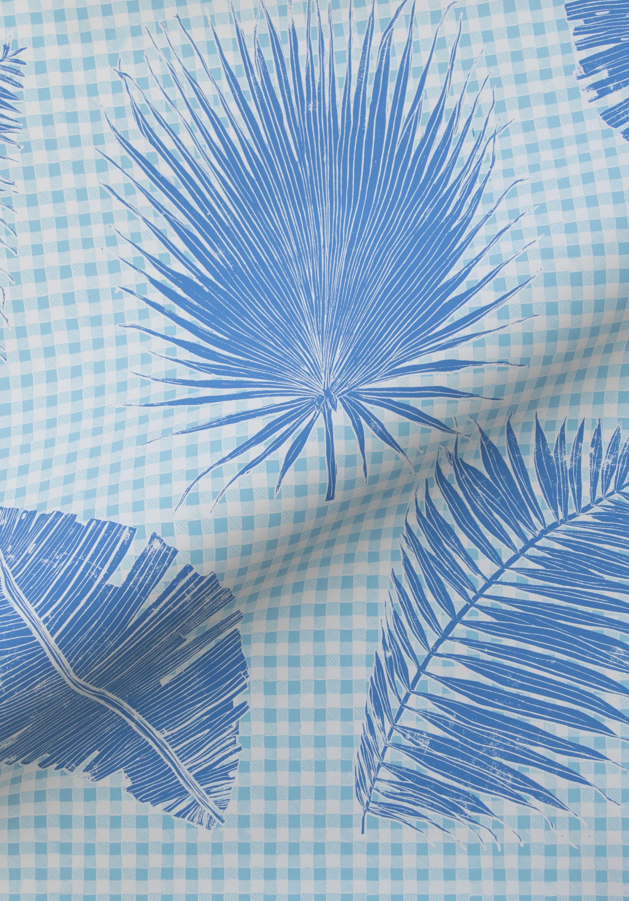 Gingham Jungle in Lapis, SL230-03