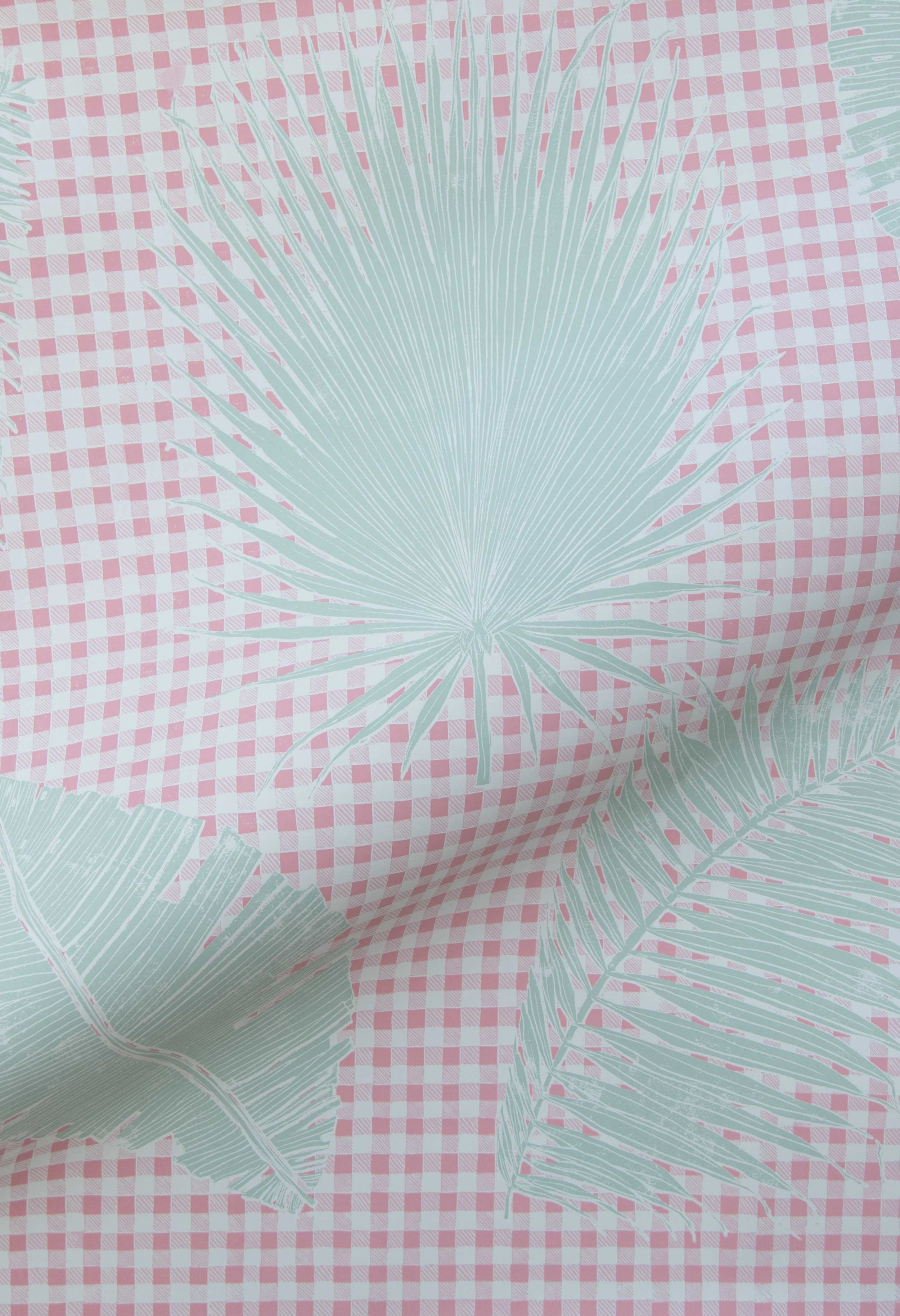 Gingham Jungle in Pink Sage, SL230-05