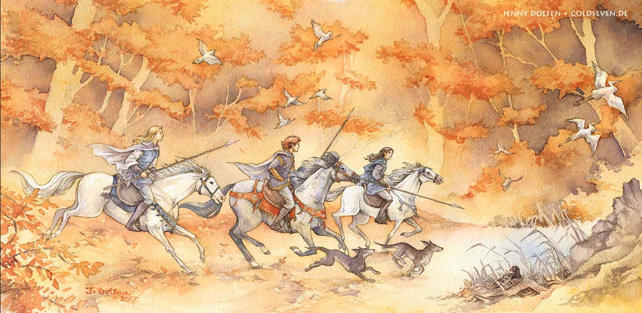 Tolkien-inspired Watercolor artwork by Jenny Dolfen