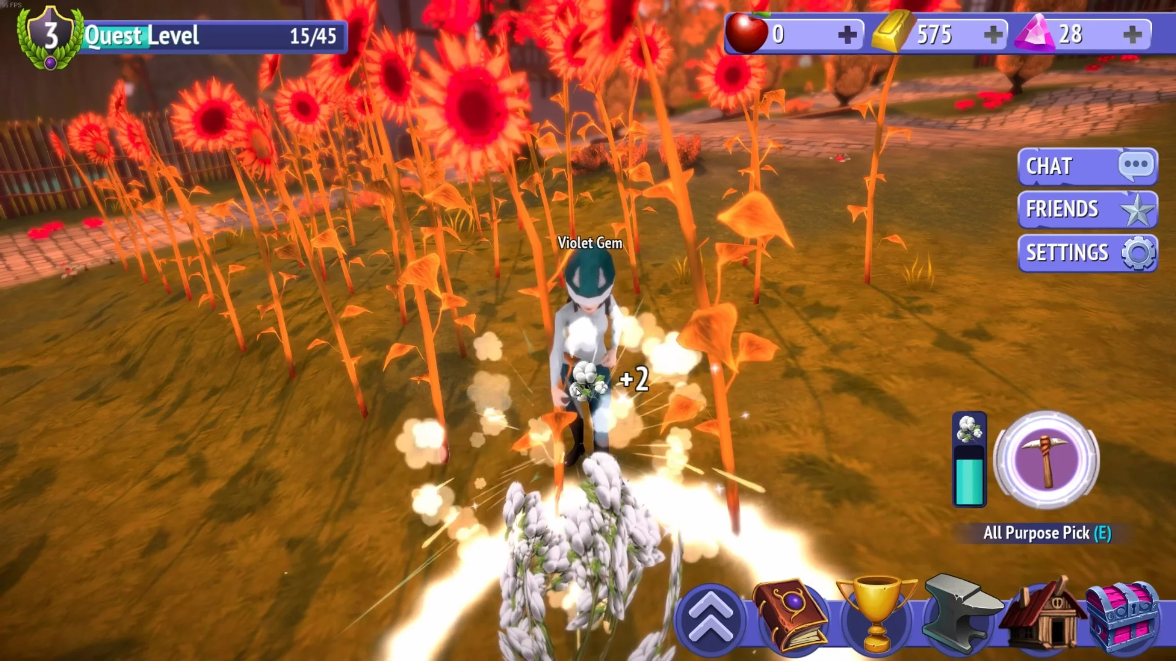 Don’t mind me, I’m just mining some cotton with my pickaxe in order to craft a horse-taming orb.