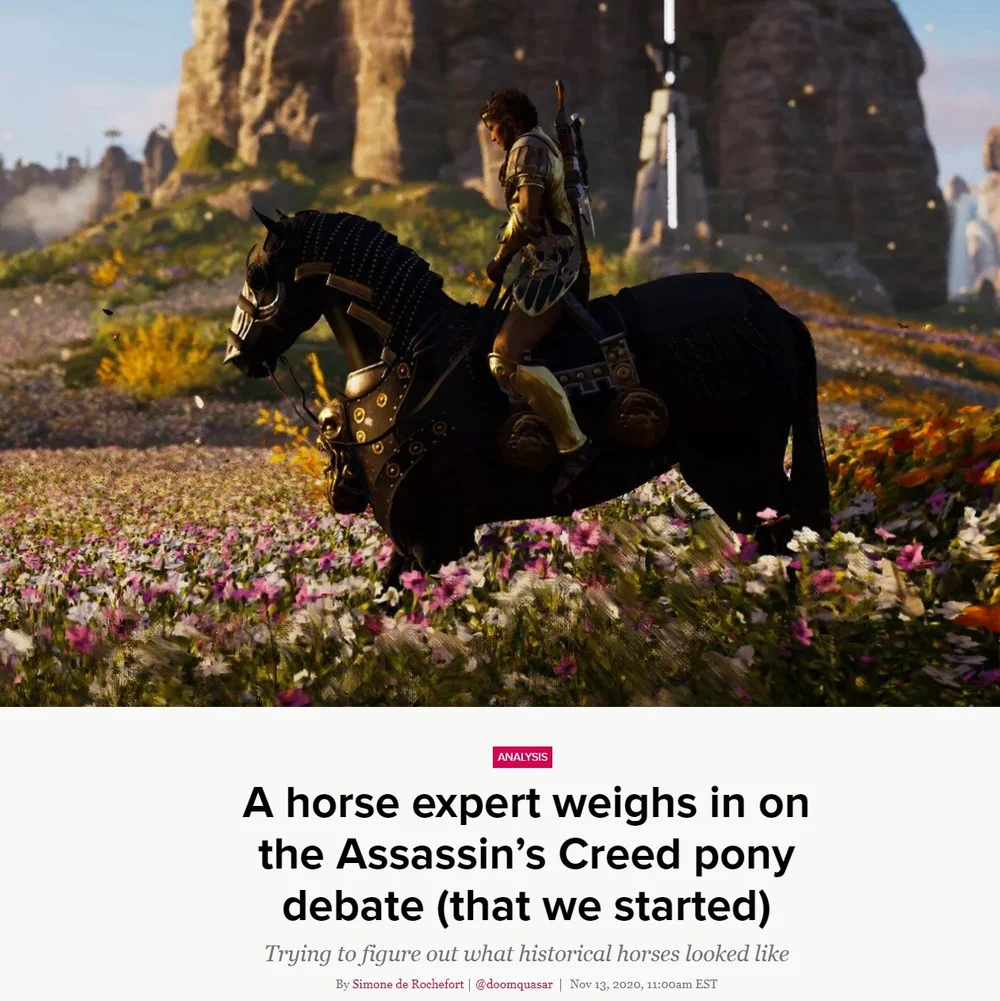 Must-Read: Polygon Analyzes Assassin's Creed Horses with an Expert of ...