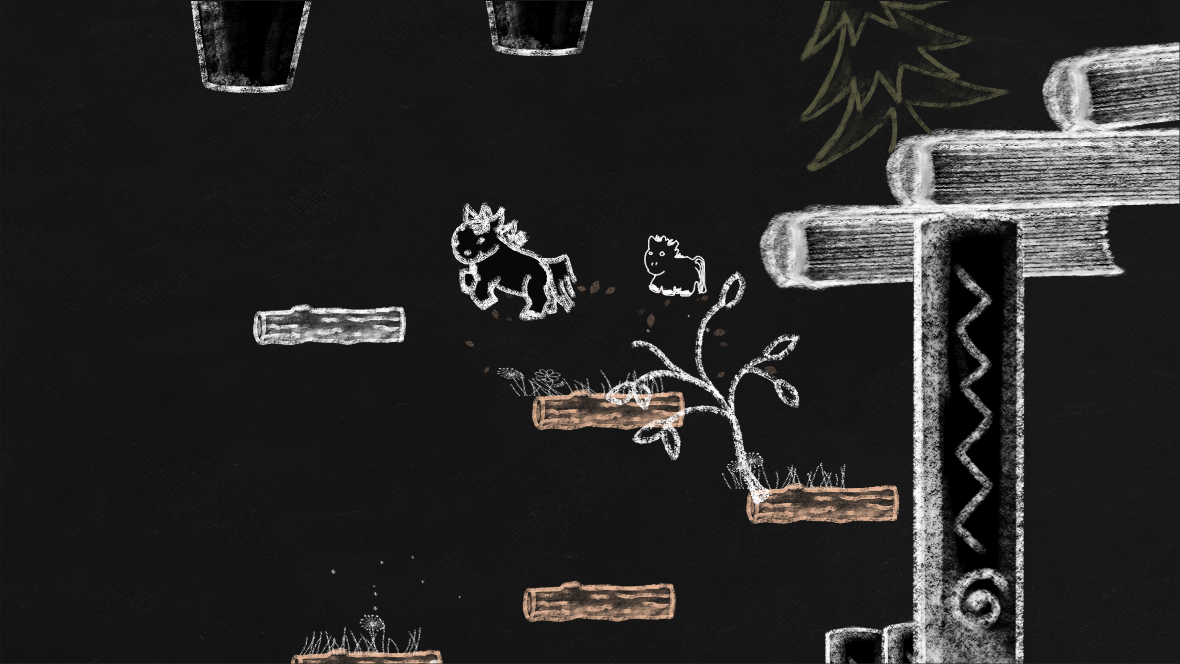 Game Announcement: Blackboard Ponies is an Adorable Hand-Drawn Platformer with a Pony Protagonist, Coming to Steam this Year