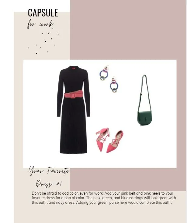 Women work capsule graphic