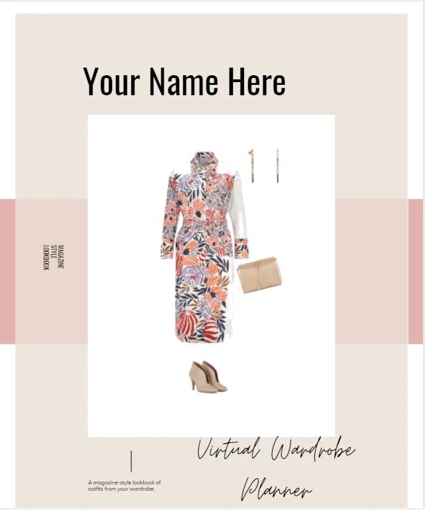 Virtual wardrobe planner graphic