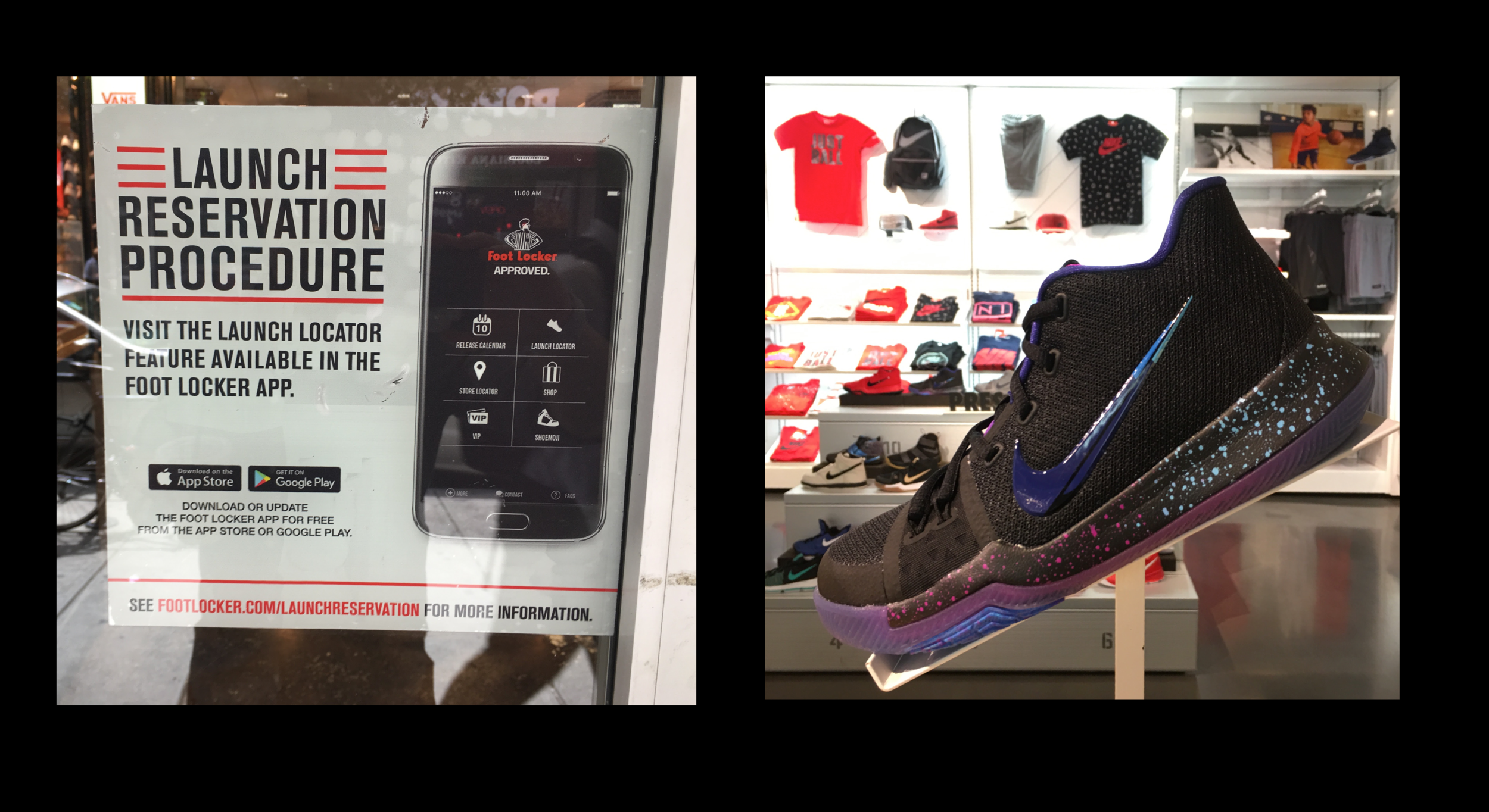 reservation footlocker