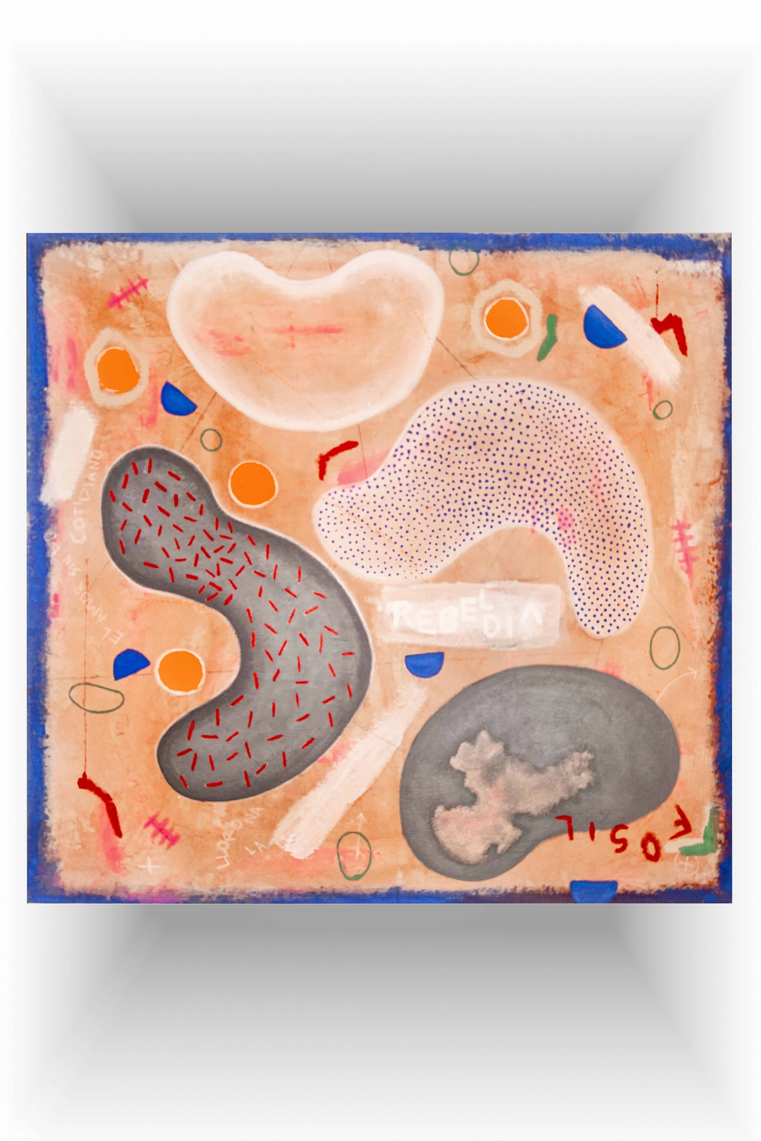 PENSAMIENTOS FOSILES   140X135 CM