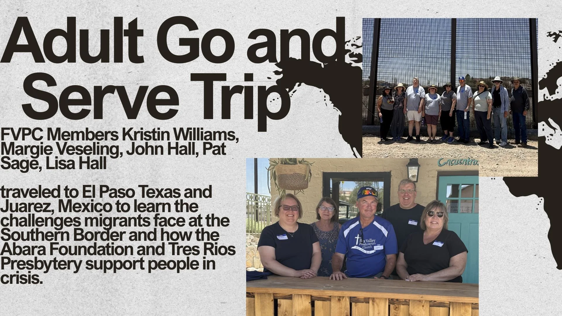 Adult Go and Serve mission trip presentation - Conference Room