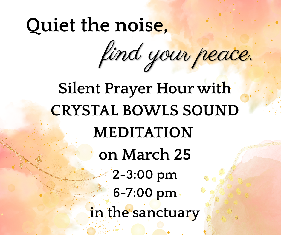 Daytime silent prayer hour with crystal bowls sound therapy - Sanctuary, Chapel Room