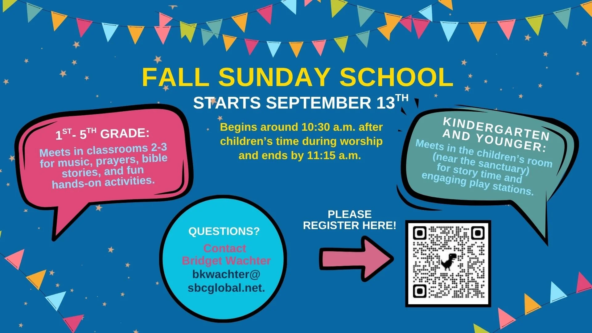 Sunday School - Children's Room, Rooms 1 and 2 