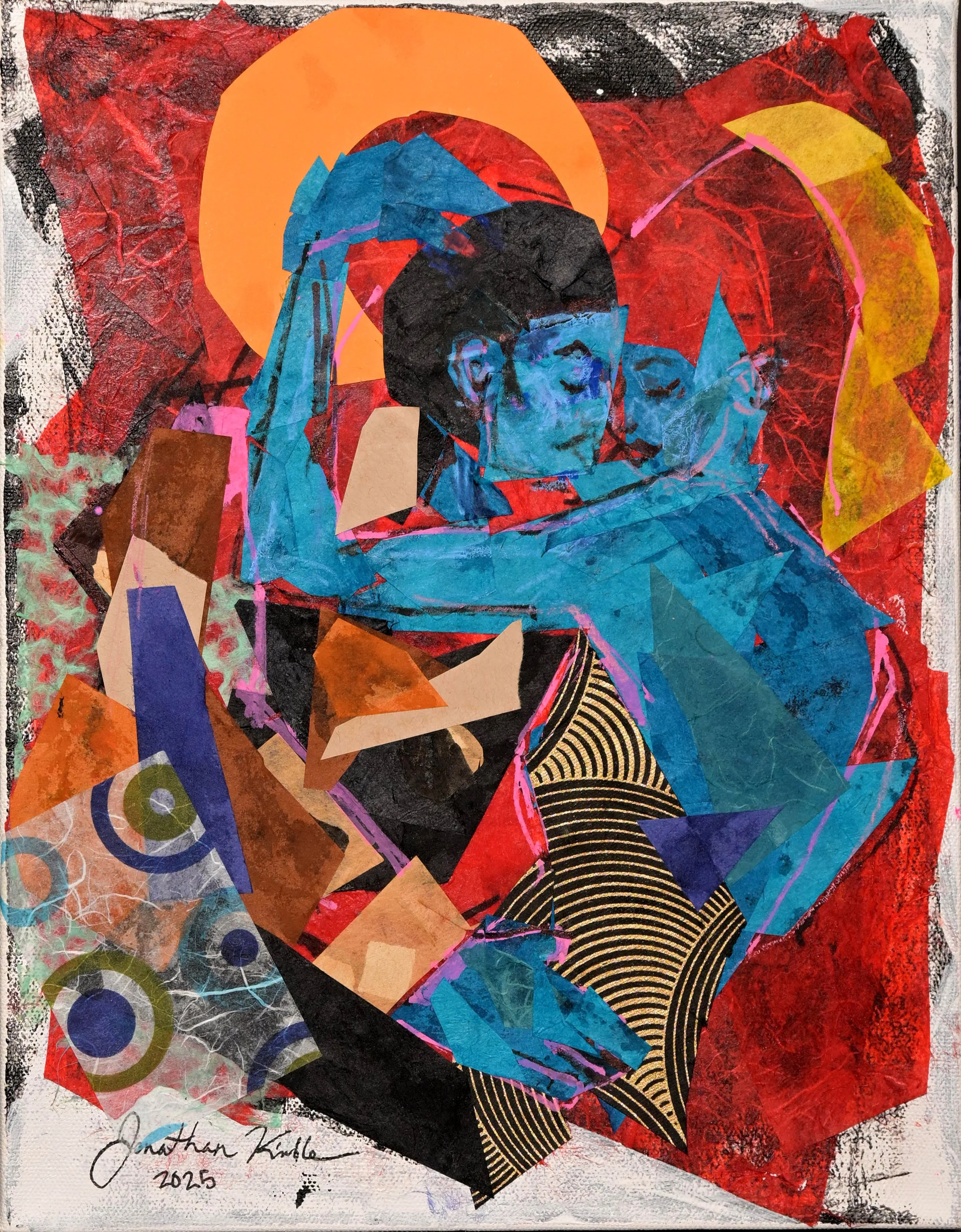 Caught Up—2026; Mixed Media on Canvas; 11in. x 14in.