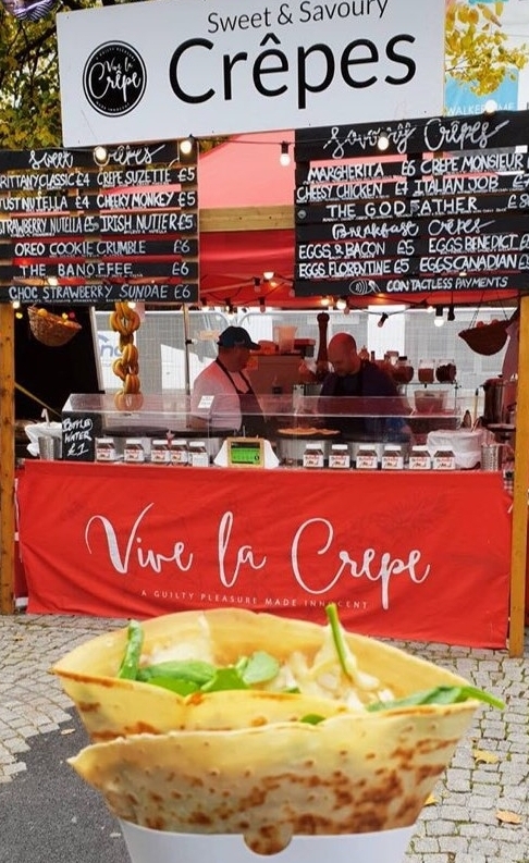 Crepe street food stand UK food event