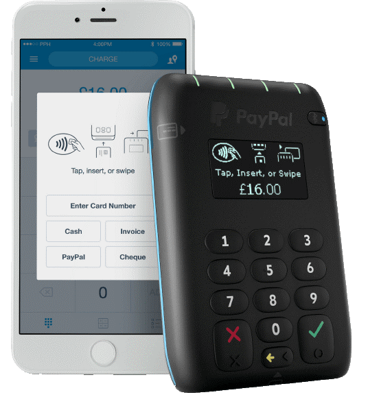 PayPal here card reader