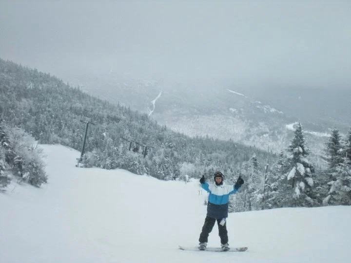 Snowboarding in Vermont