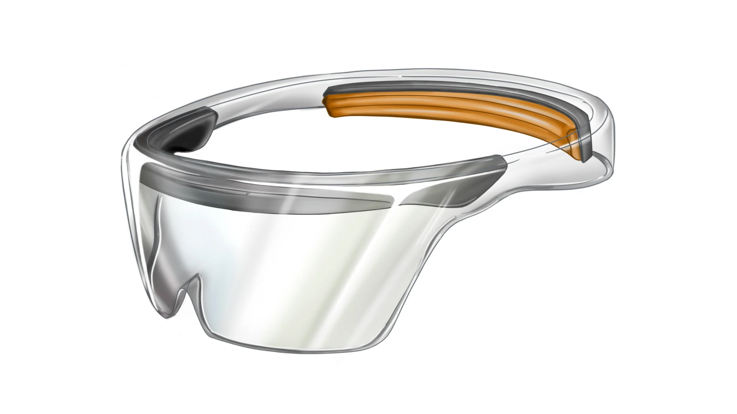   The final render of the headset used within the workstation concept.  